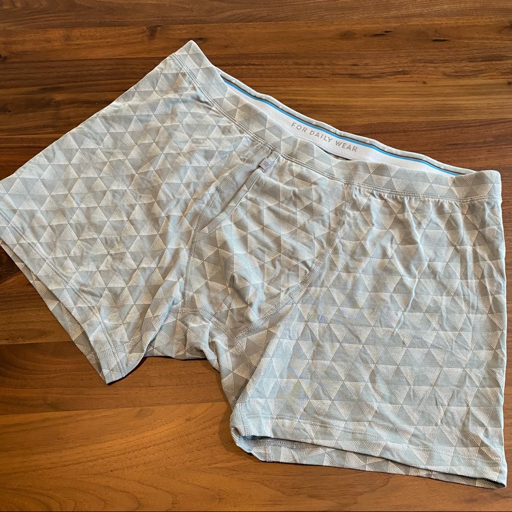 Silver Boxer Brief in Monument Triad